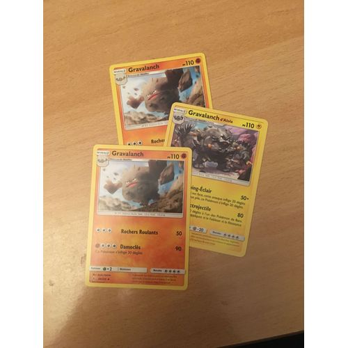 (1911) 2x Gravalanch + Gravalanch D'alola (Pokemon)