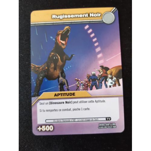 Dinosaur King Rugissement Noir Dkbd 048/100