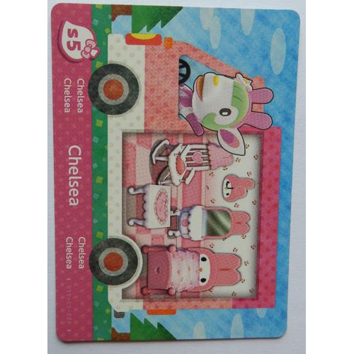 Carte Animal Crossing Welcome Amiibo Chelsea S5 Hello Kitty Sanrio