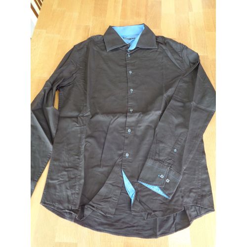 Chemise Homme Celio, Marron Et Bleu (T. Xl Ou T.43/44)