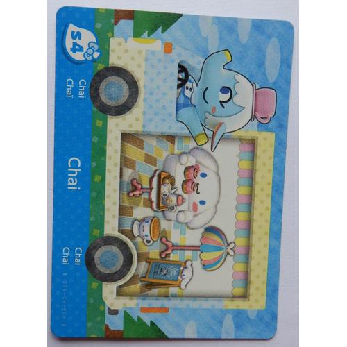 Carte Animal Crossing Welcome Amiibo Chai Chaï S4 Hello Kitty Sanrio