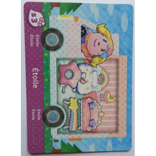 Carte Animal Crossing Welcome Amiibo 2toile Etoile S3 Hello Kitty Sanrio