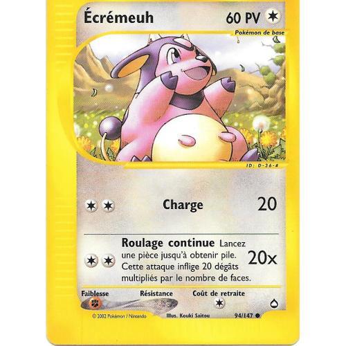 Carte Pokemon Écrémeuh 94/147 60 Pv