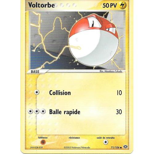 Carte Pokemon Voltorbe 71/106 - Set Ex Emeraude Fr