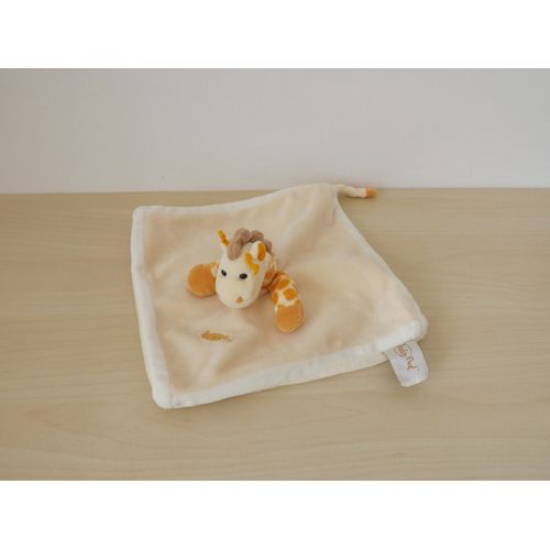 Doudou Girafe Jaune Orange Babynat Baby Nat'
