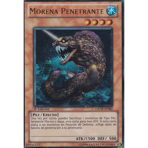 Carte Yu-Gi-Oh - Morena Penetrante ( Morue Perçante ) - Ultra Rare - Genf-Sp082 - Version Espagnole -