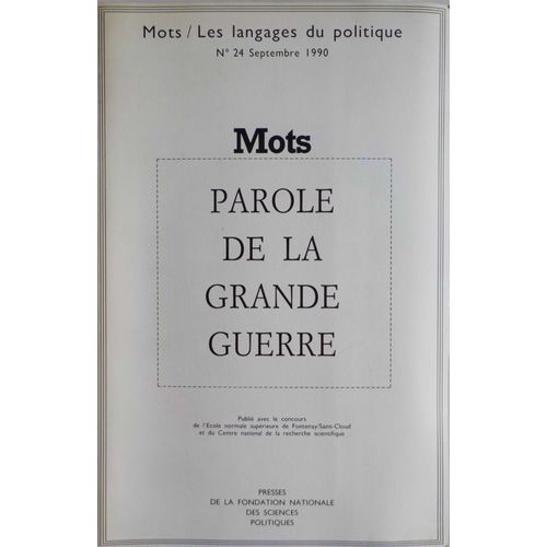 Mots - Les Langages Du Politique 24
