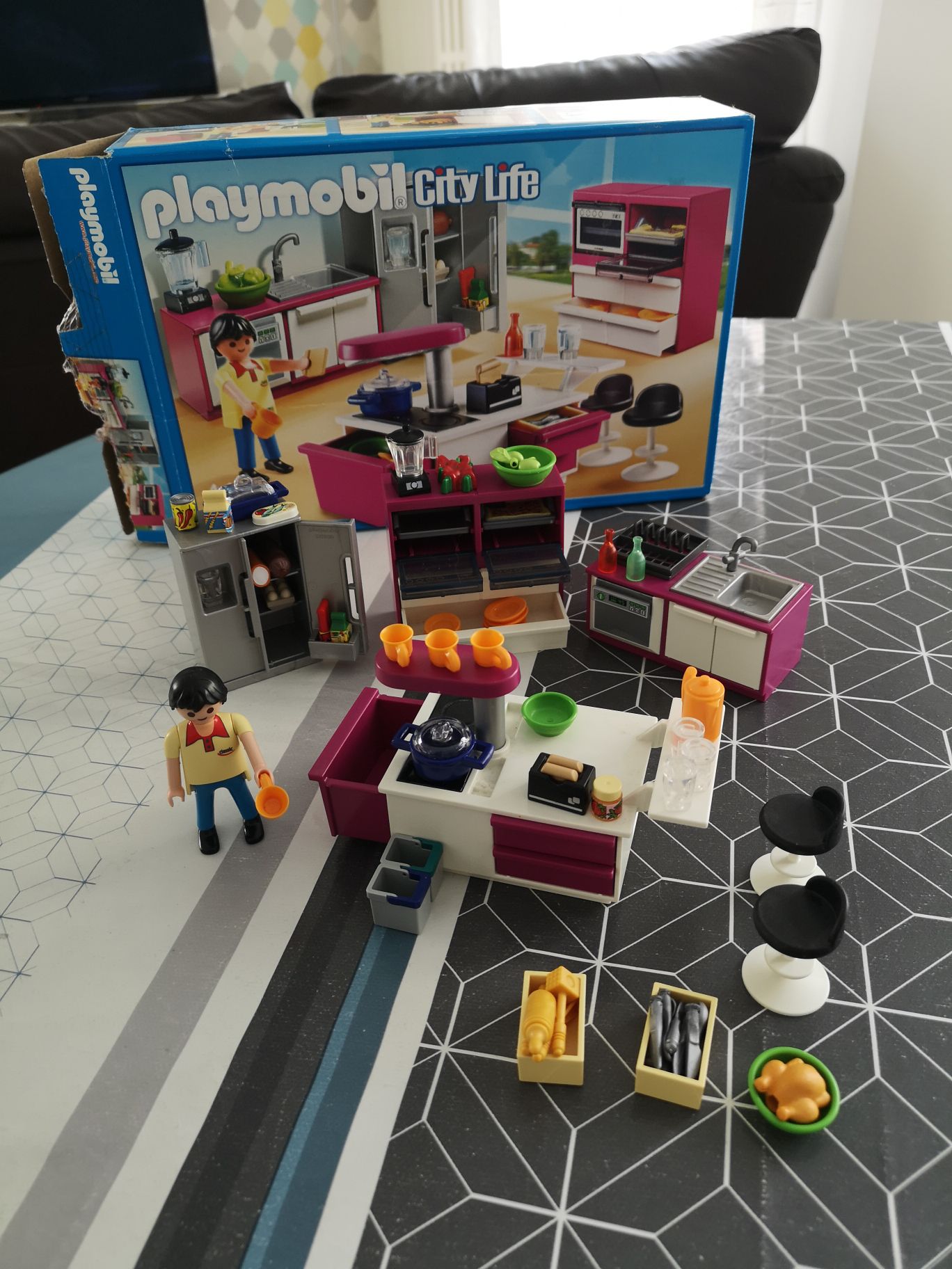Jeu De Construction Cuisine Avec Ilot 5582 Playmobil
