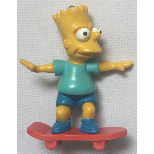 Figurine Bart Simpson Sur Un Skateboard, Dessin Animé, Animation
