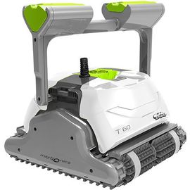 Robot de Piscine électrique Maytronics Dolphin T60 – Nettoyage des Fonds, Parois et Ligne d’Eau, Robot Pilotable Via Application Mobile, Fourni avec Caddy
