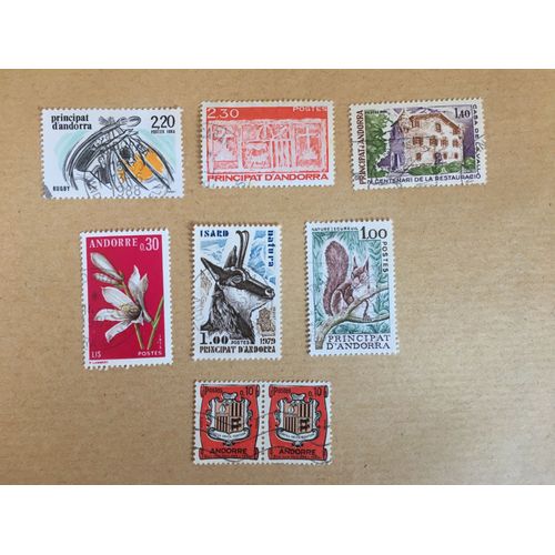 Andorre - Lot De 7 Timbres Différents - Rl 108