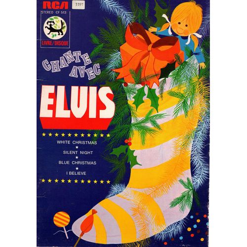 Chante Ave Elvis Ep France 1976 Label Orange Rca Cf 513