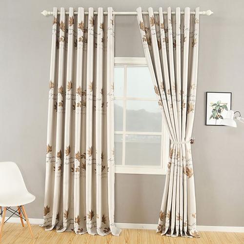 Rideau Oeillets 2 Pieces Rideau D'ombrage Polyester D'ombrage Rideau Jacquard Imprimé Couleur Unie Salon Chambre Rideaux Salon À ?Illets -Zs307914