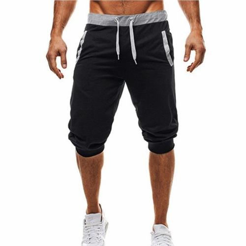 Pantacourt Homme De Marque Shorts De Sport Couleur Unie Jogging Fitness Pantalon Hommes -Zs307951