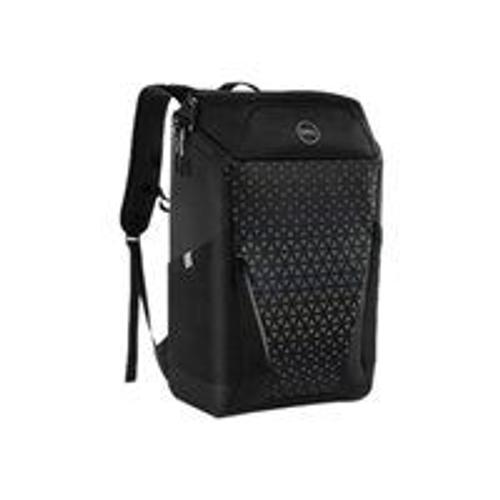 Dell Gaming Backpack 17 - Sac à dos pour ordinateur portable - 17" - noir avec panneau frontal arc-en-ciel réfléchissant