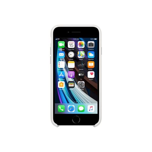 Apple - Coque De Protection Pour Téléphone Portable - Silicone - Blanc - Pour Iphone 7, 8, Se (2e Génération)