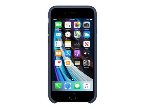 Apple - Coque De Protection Pour Téléphone Portable - Cuir - Bleu Nuit - Pour Iphone 7, 8, Se (2e Génération)