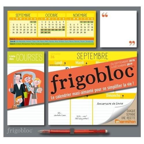 Livre : Frigobloc, le calendrier maxi-aimanté pour se simplifier