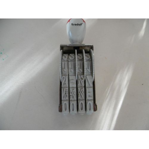 Tampon Numéroteur 4 Chiffres 20mm Trodat