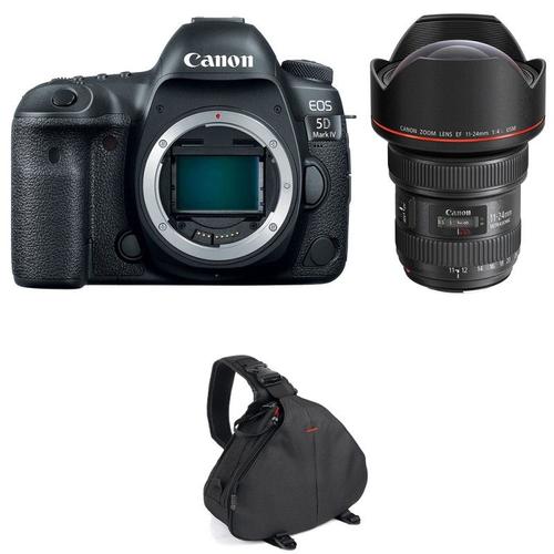 Canon EOS 5D Mark IV + EF 11-24mm f/4L USM + Sac | Garantie 2 ans