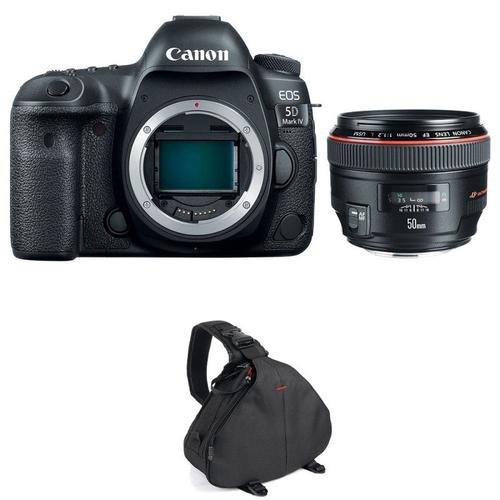 Canon EOS 5D Mark IV + EF 50mm f/1.2L USM + Sac | Garantie 2 ans