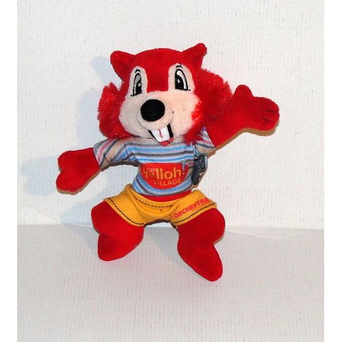 Peluche Ecureuil Helloh Village Orchestra Doudou Mascotte 17 Cm