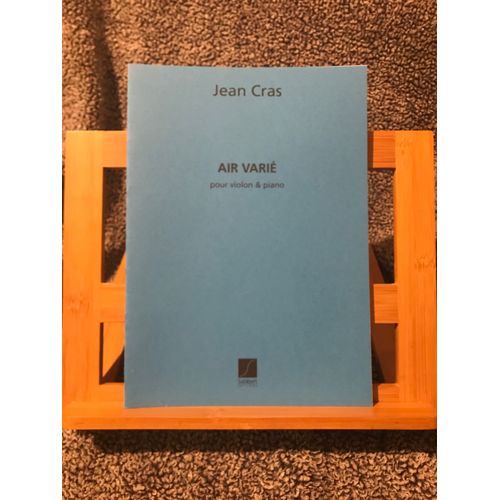 Jean Cras Air Varié Pour Violon Et Piano Partition Éditions Salabert