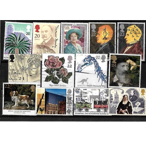 Grande-Bretagne -Lot De 13 Timbres Oblitérés-Très Bon Etat