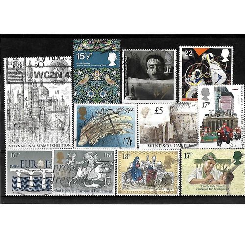 Grande-Bretagne -Lot De 11 Timbres Oblitérés-Très Bon Etat