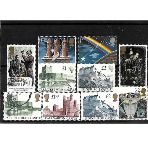 Grande-Bretagne -Lot De 10 Timbres Oblitérés-Très Bon Etat