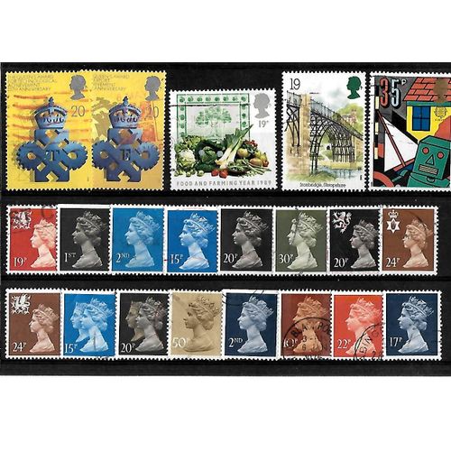 Grande-Bretagne -Lot De 21 Timbres Oblitérés-Très Bon Etat