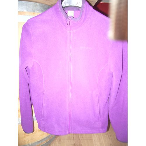 Veste Violette Effet Polaire Taille 12 Ans