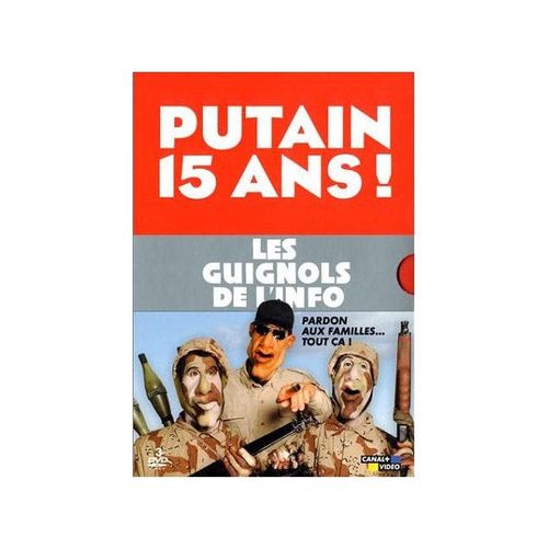 Coffret Guignols De L'info : Putain, 15 Ans ! & Pardon Aux Familles... Tout Ça