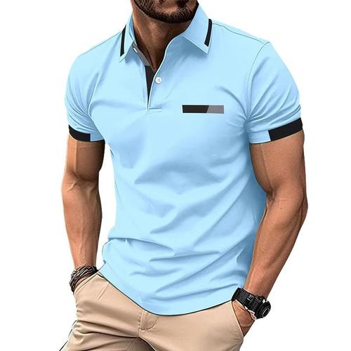 Polo Homme De Sport Golf Tennis Manche Courte Fit Grande Vêtements Masculin Wx4