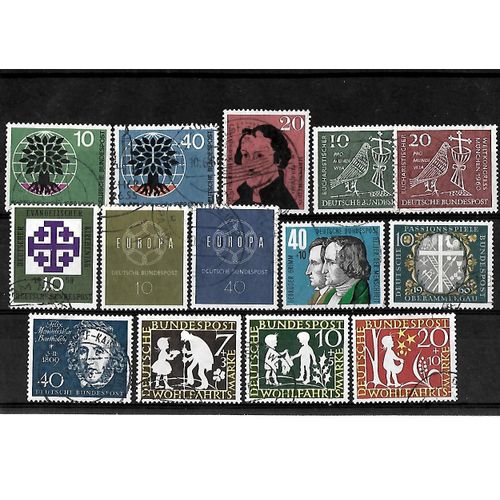 Allemagne- Rfa -Lot De 14 Timbres Oblitérés-Très Bon Etat