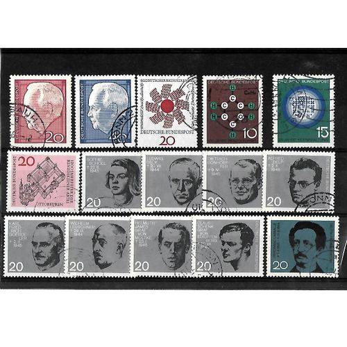 Allemagne- Rfa -Lot De 15 Timbres Oblitérés-Très Bon Etat