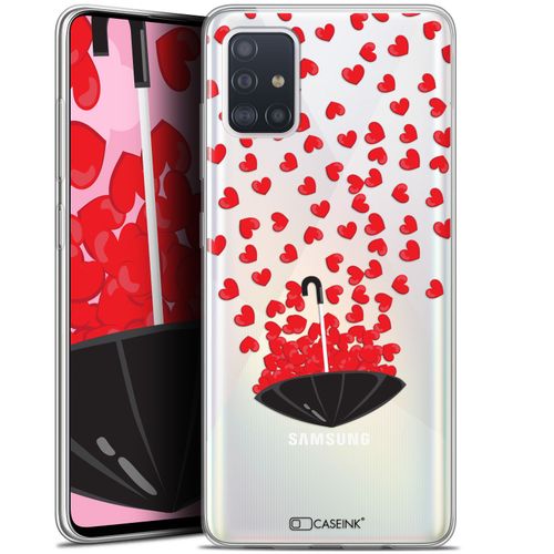 Caseink Coque Pour Samsung Galaxy A51 (A515) (6.5 ) [Gel Motif Hd Imprimé En France Collection Love Saint Valentin Design Parapluie D'amour - Souple - Ultra Fin ]