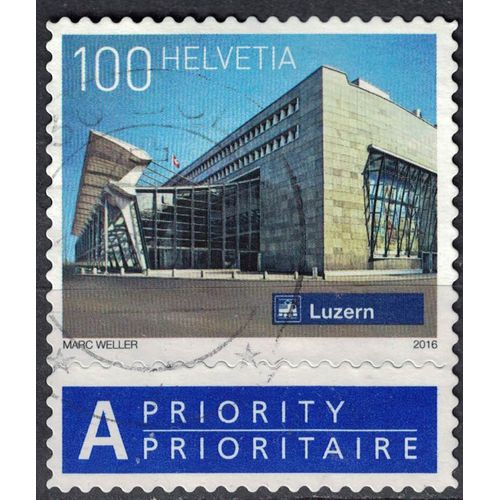 Suisse 2016 Oblitéré Used Luzern Railway Station Gare De Lucerne Su