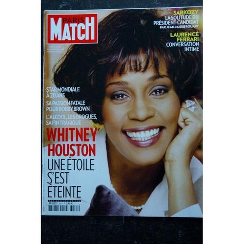 Paris Match N° 3274 16 Février 2012 Whitney Houston Cover + 10 P. - Eva Joly Sarkozy Laurence Ferrari Scènes De Ménages