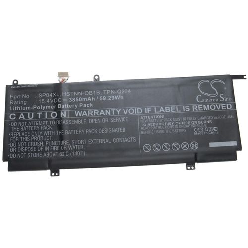 vhbw Batterie compatible avec HP Spectre x360 13-AP0003NW, 13-AP0003TU, 13-AP0003UR ordinateur portable Notebook (3850mAh, 15,4V, Li-polymère)