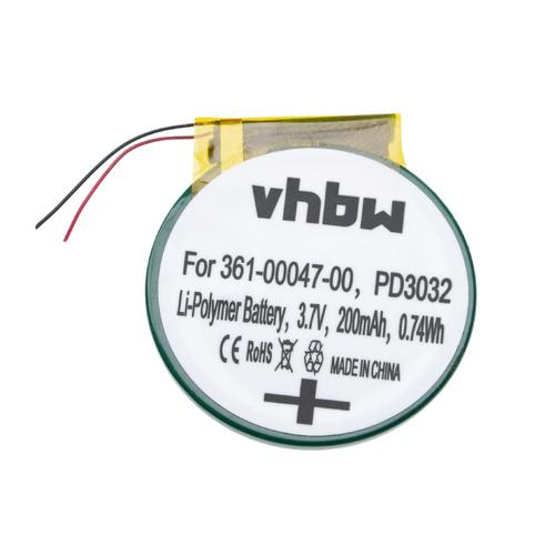 Vhbw Batterie Compatible Avec Garmin Approach S1 Smartwatch Montre Connectée Bracelet Fitness (200mah, 3,7v, Li-Polymère)