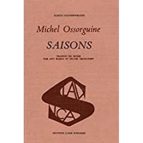 Saisons -Age D Homme-