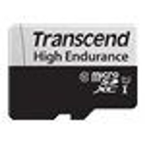 Transcend 350V - Carte mémoire flash (adaptateur SD inclus(e)) - 64 Go - UHS-I U1 / Class10 - microSDXC UHS-I