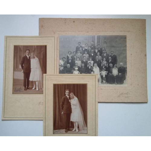 Mariage Jacquet / Joly Bourg En Bresse (Ain) Années 1940 Photographe Hervey Rue Du Bon Pasteur