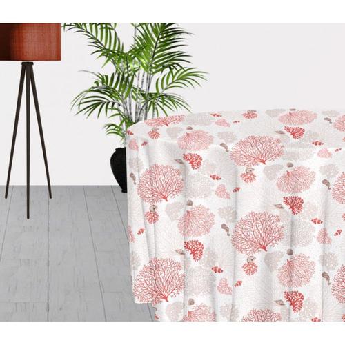 Nappe Toile Cirée Ronde 160 Cm Corail