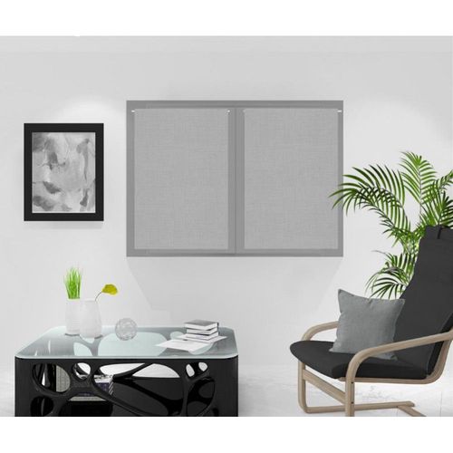 Paire De Brise Bise Lin 60x90 Cm Linen Gris, Par Soleil D'ocre