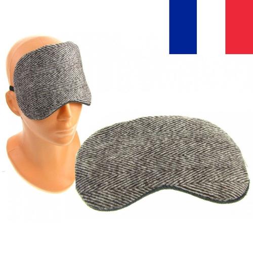 Grand Masque De Nuit Cache Yeux De Voyage Sommeil Confort Coton 19 X 10 Cm