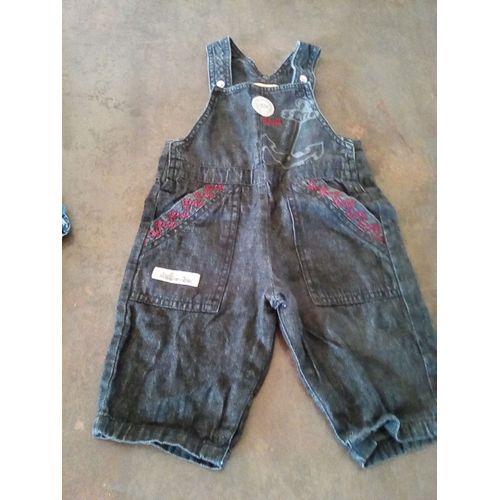 Salopette Jean Noir 6 Mois Wapi Baby Pressions Jambes
