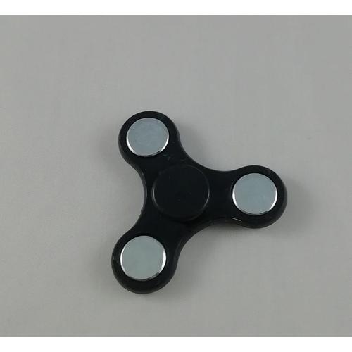 Hand Spinner Fidget Jeu De Roulement À Billes Anti Stress Toupie Jouet Noir