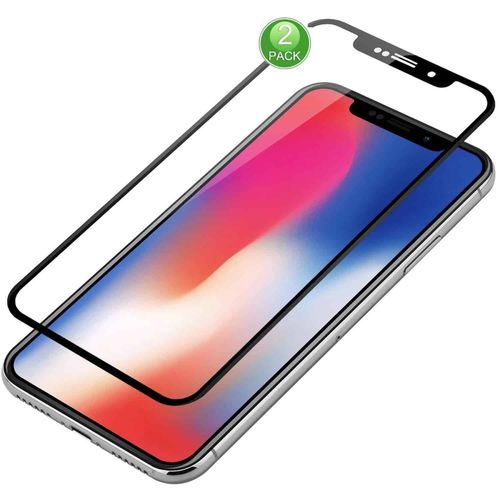 Film Protection D'écran 3d Total Écran En Verre Trempé Pour Iphone X Et Iphone Xs -Lot De 2